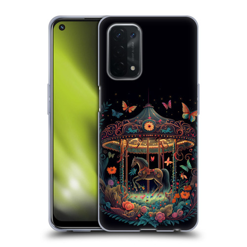 JK Stewart Graphics Carousel Dark Knight Garden Soft Gel Case for OPPO A54 5G