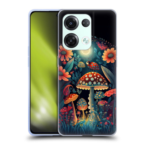 JK Stewart Graphics Ladybug On Mushroom Soft Gel Case for OPPO Reno8 Pro