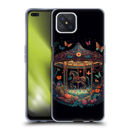 JK Stewart Graphics Carousel Dark Knight Garden Soft Gel Case for OPPO Reno4 Z 5G