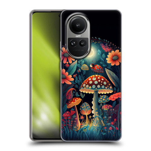 JK Stewart Graphics Ladybug On Mushroom Soft Gel Case for OPPO Reno10 5G / Reno10 Pro 5G
