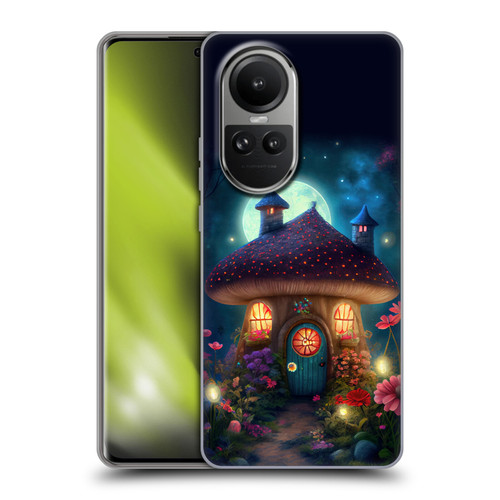 JK Stewart Graphics Mushroom House Soft Gel Case for OPPO Reno10 5G / Reno10 Pro 5G