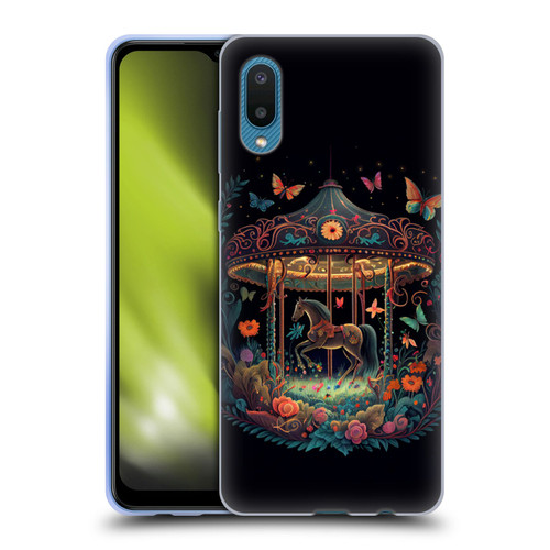 JK Stewart Graphics Carousel Dark Knight Garden Soft Gel Case for Samsung Galaxy A02/M02 (2021)