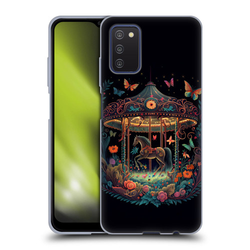 JK Stewart Graphics Carousel Dark Knight Garden Soft Gel Case for Samsung Galaxy A03s (2021)