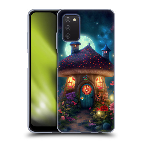 JK Stewart Graphics Mushroom House Soft Gel Case for Samsung Galaxy A03s (2021)