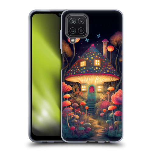 JK Stewart Graphics Mushroom Cottage Night Garden Soft Gel Case for Samsung Galaxy A12 (2020)