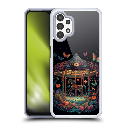 JK Stewart Graphics Carousel Dark Knight Garden Soft Gel Case for Samsung Galaxy A13 (2022)