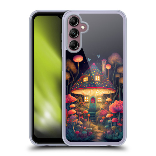 JK Stewart Graphics Mushroom Cottage Night Garden Soft Gel Case for Samsung Galaxy A14 5G