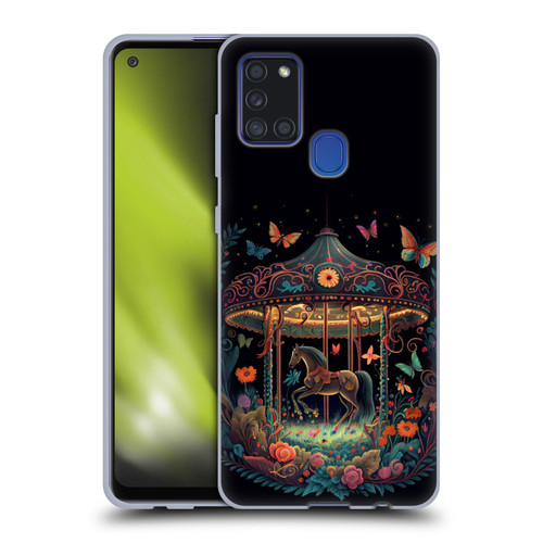 JK Stewart Graphics Carousel Dark Knight Garden Soft Gel Case for Samsung Galaxy A21s (2020)