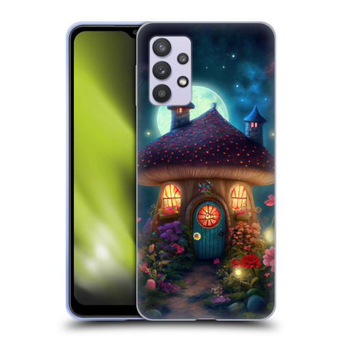 JK Stewart Graphics Mushroom House Soft Gel Case for Samsung Galaxy A32 5G / M32 5G (2021)
