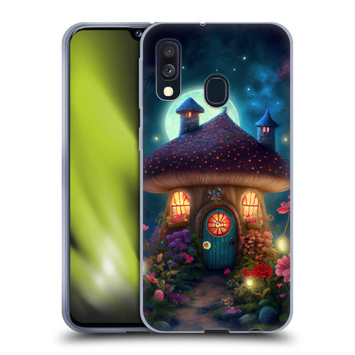 JK Stewart Graphics Mushroom House Soft Gel Case for Samsung Galaxy A40 (2019)