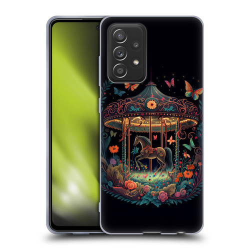 JK Stewart Graphics Carousel Dark Knight Garden Soft Gel Case for Samsung Galaxy A52 / A52s / 5G (2021)