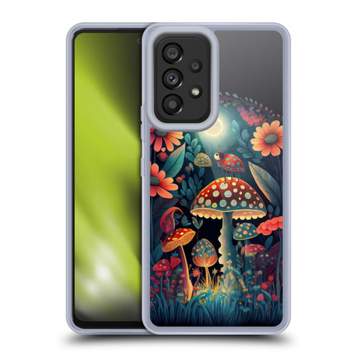 JK Stewart Graphics Ladybug On Mushroom Soft Gel Case for Samsung Galaxy A53 5G (2022)