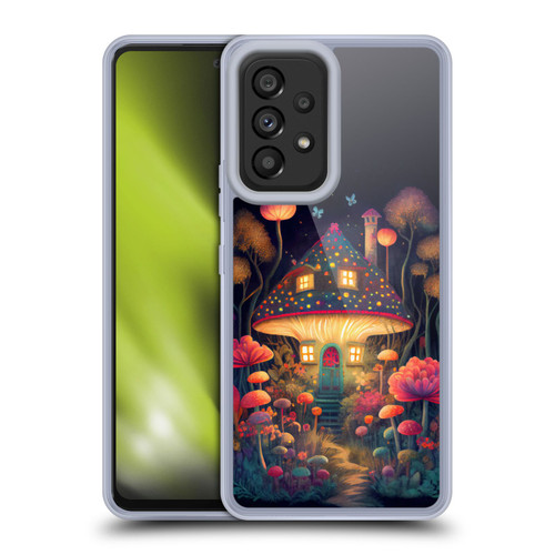 JK Stewart Graphics Mushroom Cottage Night Garden Soft Gel Case for Samsung Galaxy A53 5G (2022)