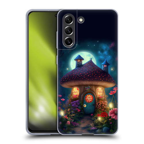 JK Stewart Graphics Mushroom House Soft Gel Case for Samsung Galaxy S21 FE 5G