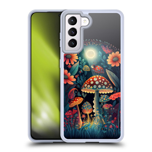 JK Stewart Graphics Ladybug On Mushroom Soft Gel Case for Samsung Galaxy S21 5G