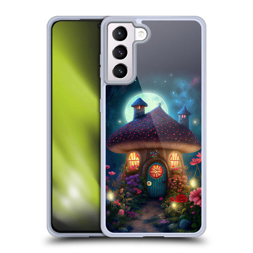 JK Stewart Graphics Mushroom House Soft Gel Case for Samsung Galaxy S21+ 5G