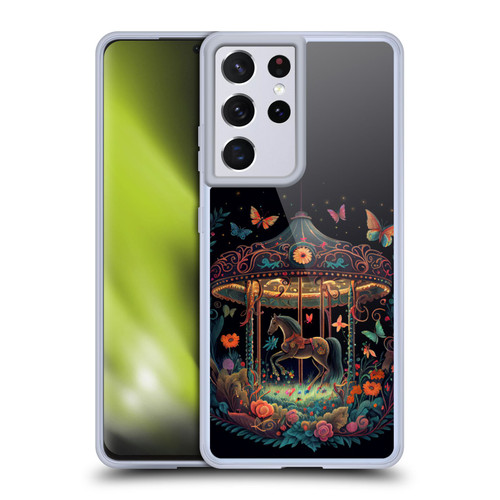 JK Stewart Graphics Carousel Dark Knight Garden Soft Gel Case for Samsung Galaxy S21 Ultra 5G