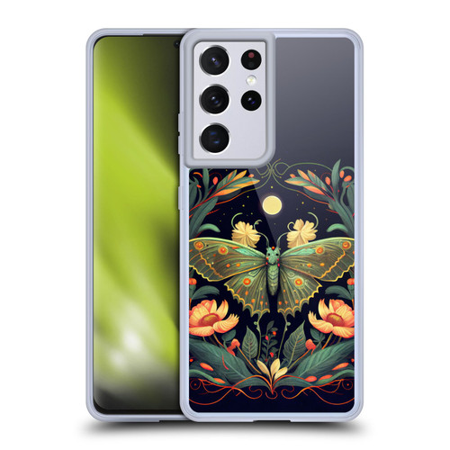 JK Stewart Graphics Lunar Moth Night Garden Soft Gel Case for Samsung Galaxy S21 Ultra 5G