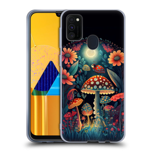 JK Stewart Graphics Ladybug On Mushroom Soft Gel Case for Samsung Galaxy M30s (2019)/M21 (2020)