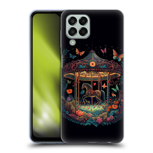 JK Stewart Graphics Carousel Dark Knight Garden Soft Gel Case for Samsung Galaxy M33 (2022)