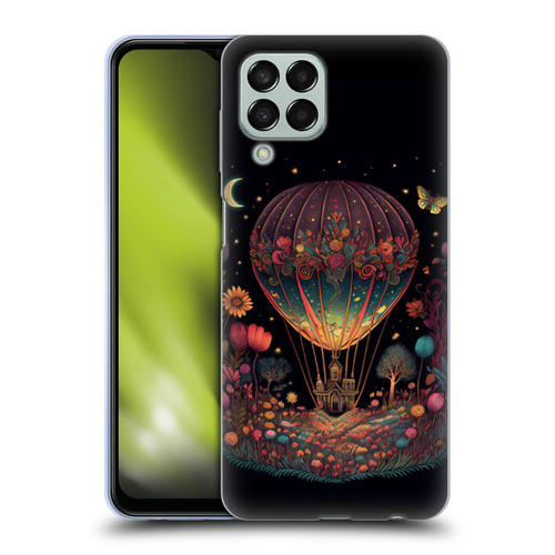 JK Stewart Graphics Hot Air Balloon Garden Soft Gel Case for Samsung Galaxy M33 (2022)