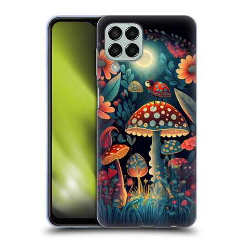 JK Stewart Graphics Ladybug On Mushroom Soft Gel Case for Samsung Galaxy M33 (2022)