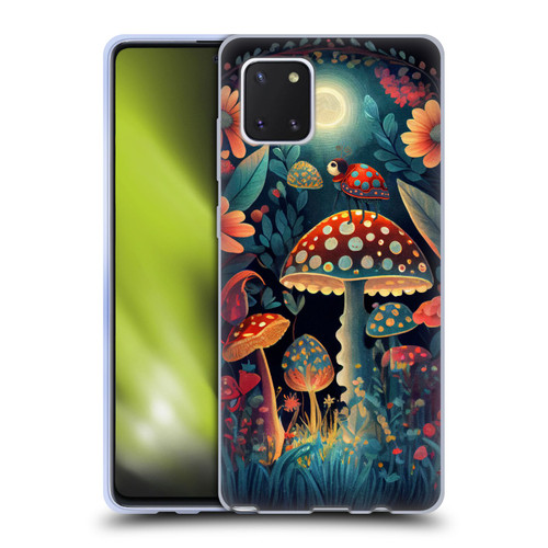 JK Stewart Graphics Ladybug On Mushroom Soft Gel Case for Samsung Galaxy Note10 Lite