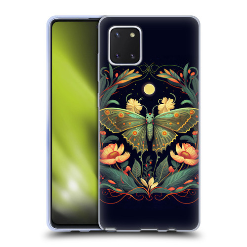 JK Stewart Graphics Lunar Moth Night Garden Soft Gel Case for Samsung Galaxy Note10 Lite