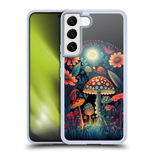 JK Stewart Graphics Ladybug On Mushroom Soft Gel Case for Samsung Galaxy S22 5G