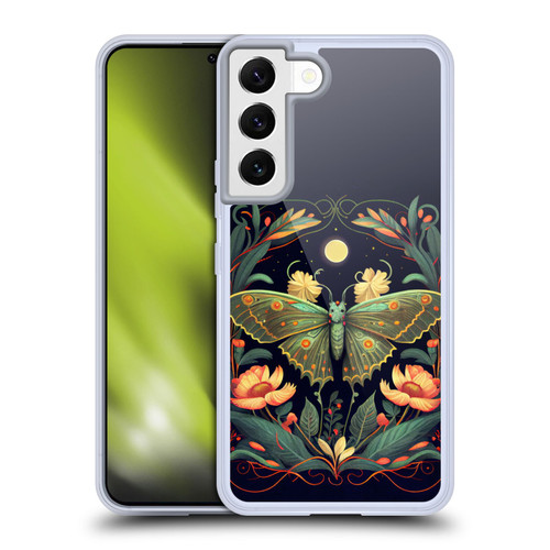JK Stewart Graphics Lunar Moth Night Garden Soft Gel Case for Samsung Galaxy S22 5G
