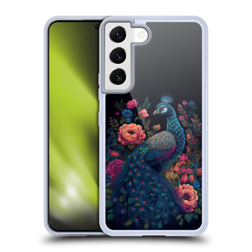 JK Stewart Graphics Peacock In Night Garden Soft Gel Case for Samsung Galaxy S22 5G