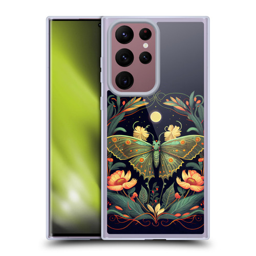 JK Stewart Graphics Lunar Moth Night Garden Soft Gel Case for Samsung Galaxy S22 Ultra 5G