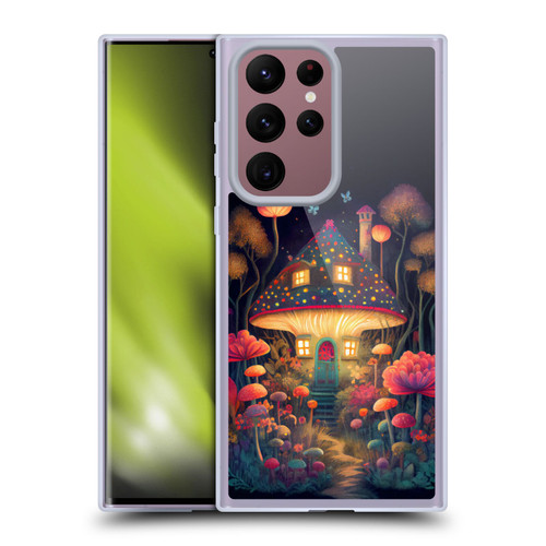 JK Stewart Graphics Mushroom Cottage Night Garden Soft Gel Case for Samsung Galaxy S22 Ultra 5G
