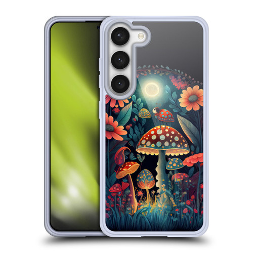 JK Stewart Graphics Ladybug On Mushroom Soft Gel Case for Samsung Galaxy S23 5G