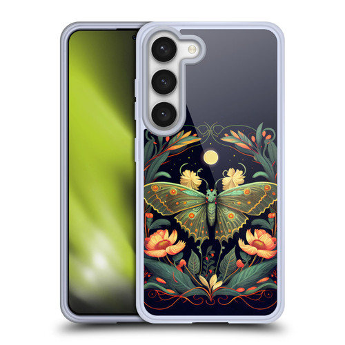 JK Stewart Graphics Lunar Moth Night Garden Soft Gel Case for Samsung Galaxy S23 5G