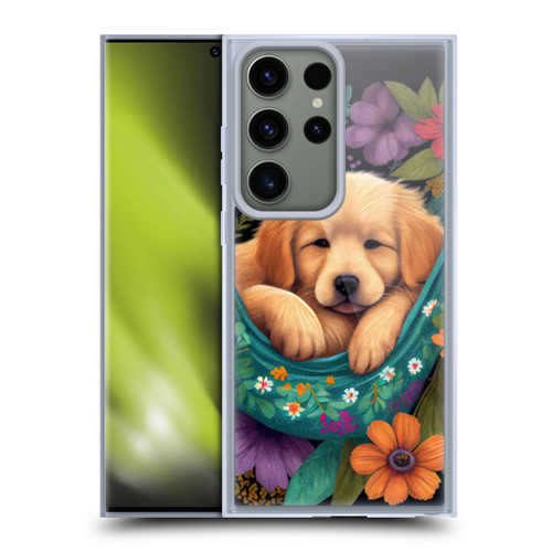 JK Stewart Graphics Golden Retriever In Hammock Soft Gel Case for Samsung Galaxy S23 Ultra 5G