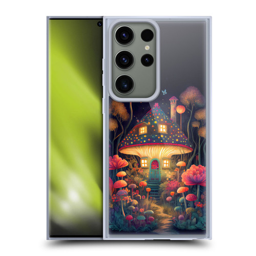 JK Stewart Graphics Mushroom Cottage Night Garden Soft Gel Case for Samsung Galaxy S23 Ultra 5G