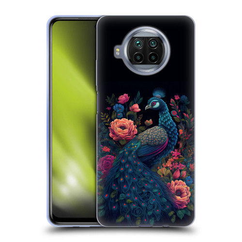 JK Stewart Graphics Peacock In Night Garden Soft Gel Case for Xiaomi Mi 10T Lite 5G