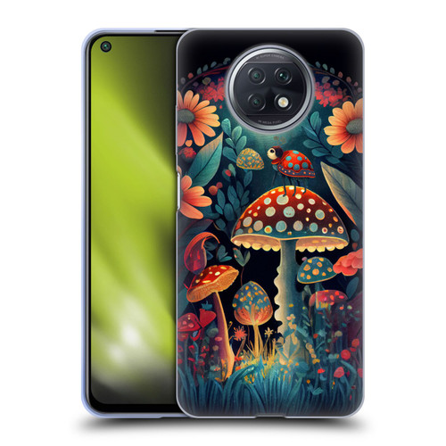 JK Stewart Graphics Ladybug On Mushroom Soft Gel Case for Xiaomi Redmi Note 9T 5G