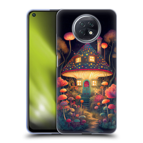 JK Stewart Graphics Mushroom Cottage Night Garden Soft Gel Case for Xiaomi Redmi Note 9T 5G