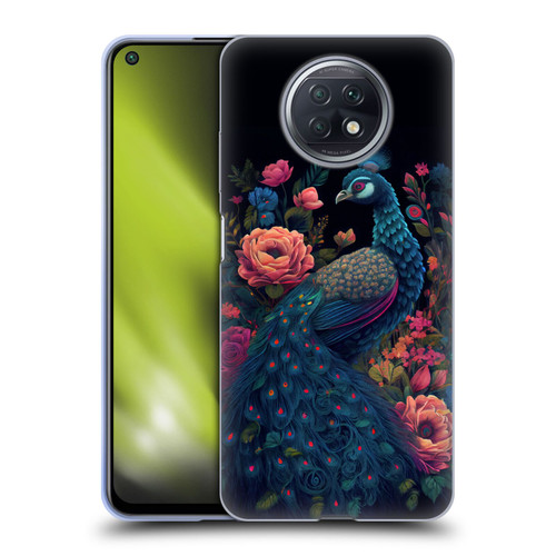 JK Stewart Graphics Peacock In Night Garden Soft Gel Case for Xiaomi Redmi Note 9T 5G
