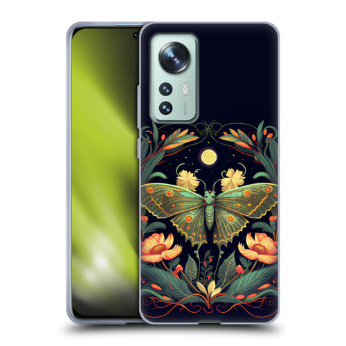 JK Stewart Graphics Lunar Moth Night Garden Soft Gel Case for Xiaomi 12