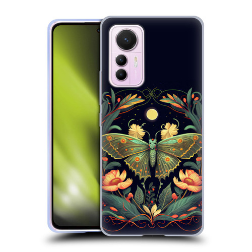 JK Stewart Graphics Lunar Moth Night Garden Soft Gel Case for Xiaomi 12 Lite
