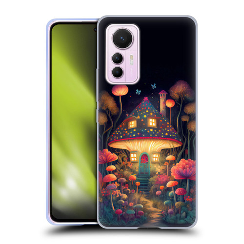 JK Stewart Graphics Mushroom Cottage Night Garden Soft Gel Case for Xiaomi 12 Lite