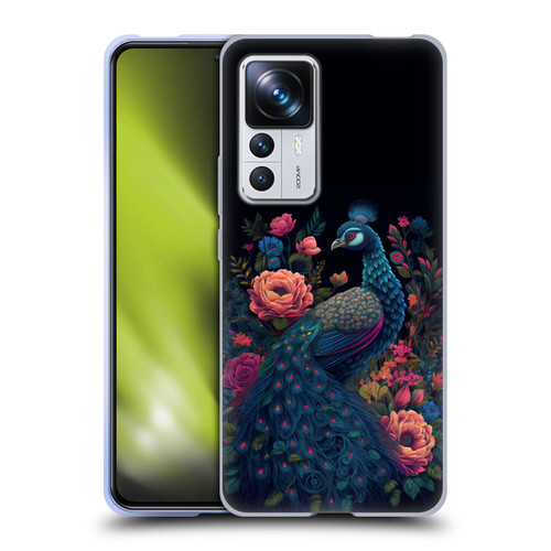 JK Stewart Graphics Peacock In Night Garden Soft Gel Case for Xiaomi 12T Pro