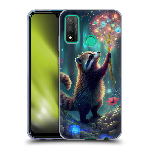JK Stewart Key Art Raccoon Soft Gel Case for Huawei P Smart (2020)
