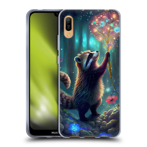 JK Stewart Key Art Raccoon Soft Gel Case for Huawei Y6 Pro (2019)