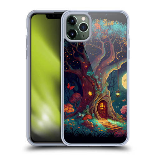 JK Stewart Key Art Tree With Small Door In Trunk Soft Gel Case for Apple iPhone 11 Pro Max