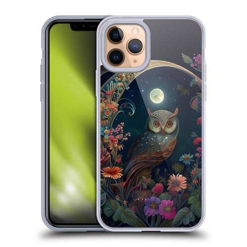 JK Stewart Key Art Owl Soft Gel Case for Apple iPhone 11 Pro