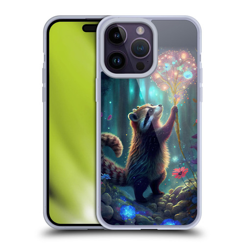 JK Stewart Key Art Raccoon Soft Gel Case for Apple iPhone 14 Pro Max